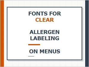 Choosing Fonts for Allergen Clarity on Menus